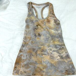 Athleta xxs tank top gray/gold